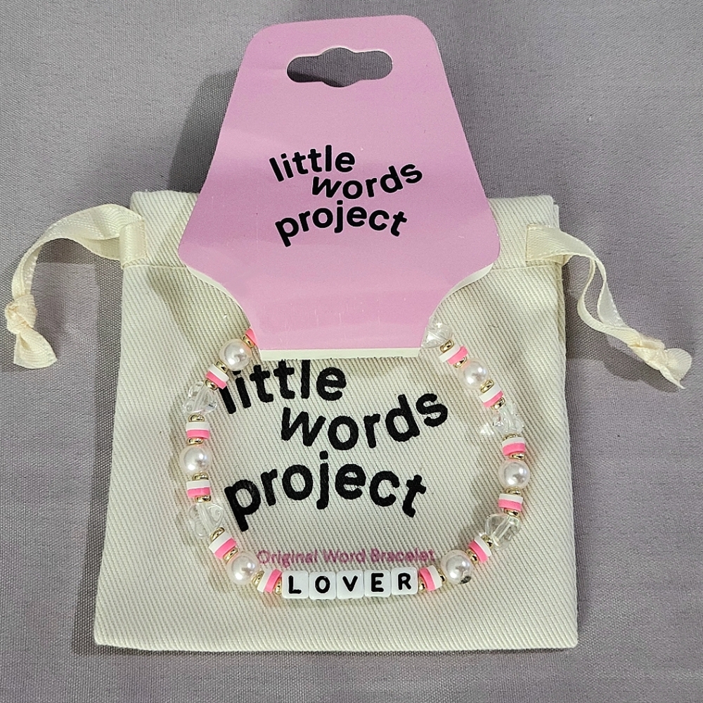 Little Words Project Beaded Bracelet "LOVER". (O/S)